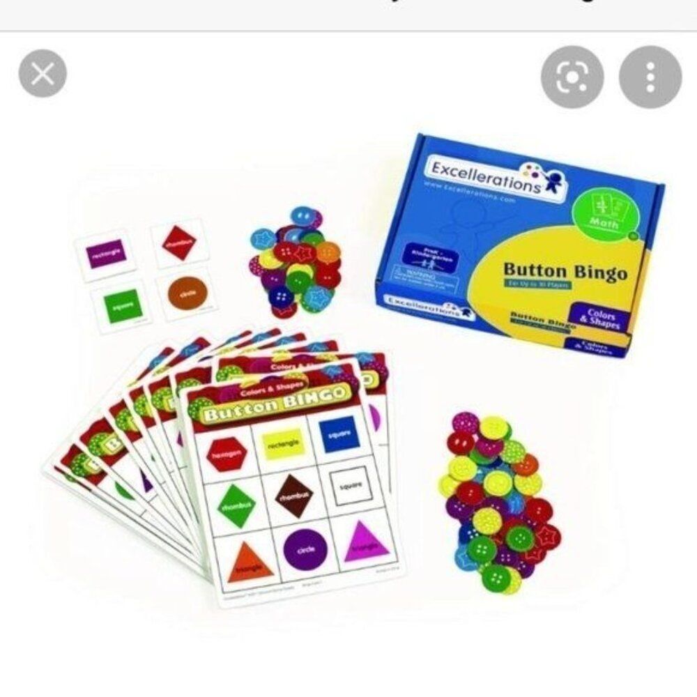 Excelleration Math Button Bingo PreK -Kindergarten Math - Picture 4 of 4